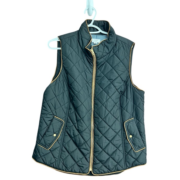 Crown‎ & Ivy Black Suede Trim Vest Size 1X - Picture 3 of 9